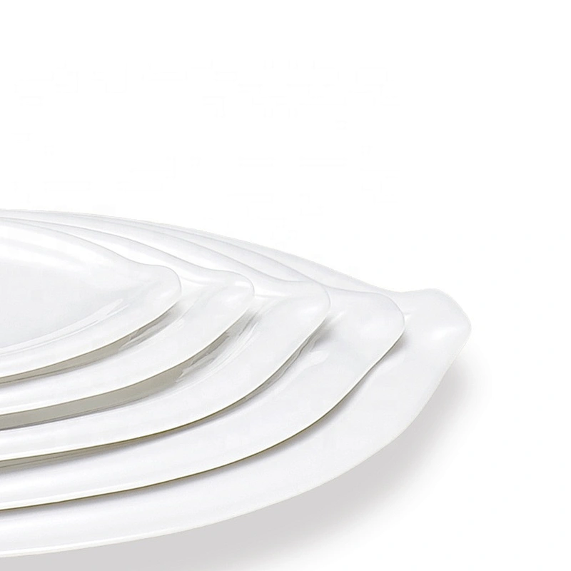 Guangdong Unique Custom Leaf Shape Plate For Hotel And Restaurant