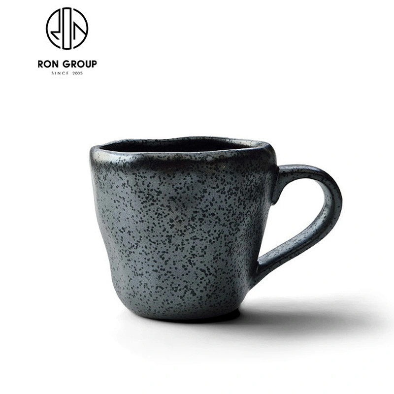 Matt Black Square Ceramic Dinner Plate For Restaurant