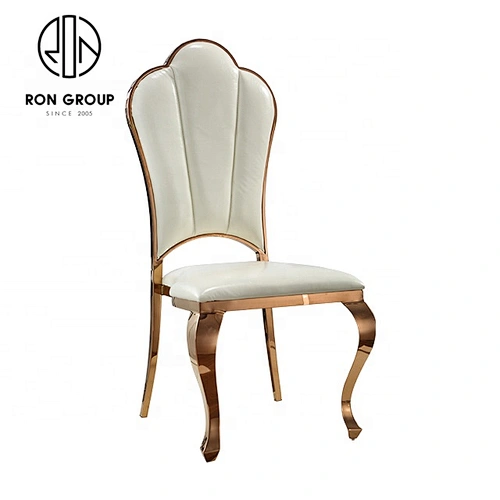 New Style Indoor Gold Stainless Steel Dining Chair