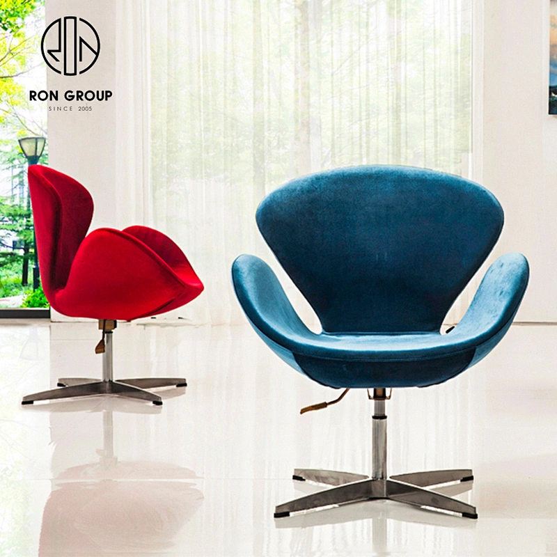 Modern Style Living Room Lint High Density Foam Aluminum Leisure Chair