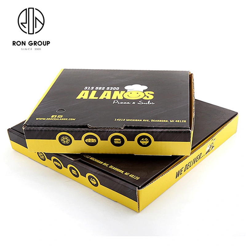 Disposable Rectangle Food Grade Corrugated Take Away Pizza Paper Box
