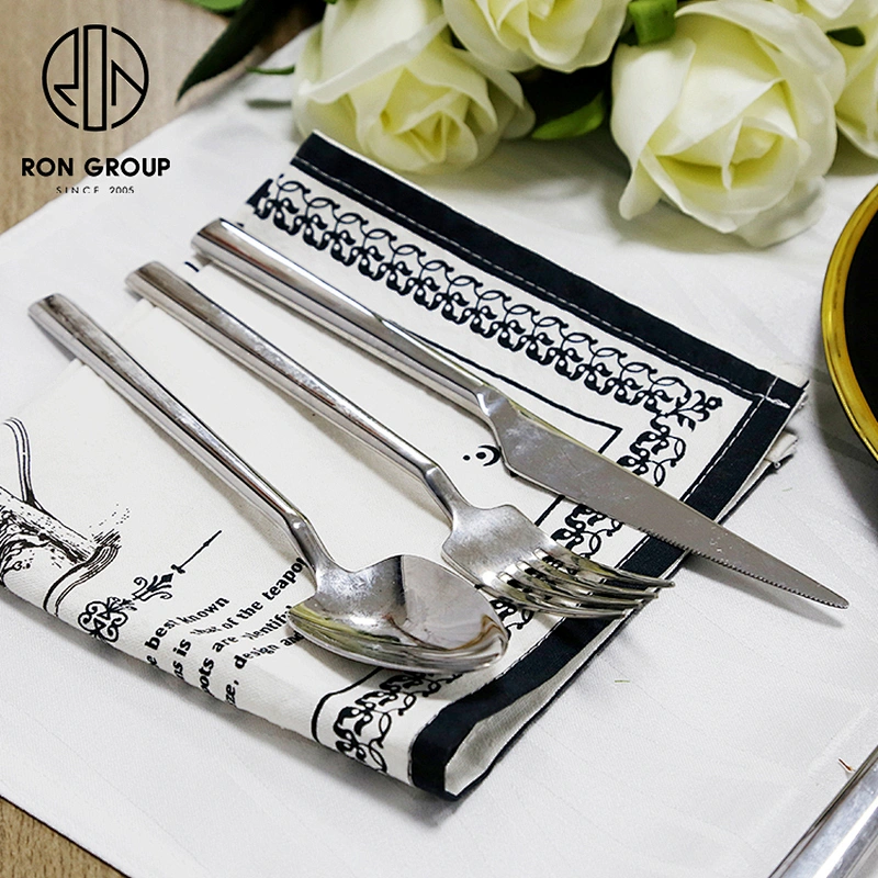 Wholesale High Quality Restaurant Stainless Steel 304 Silver Cutlery Set