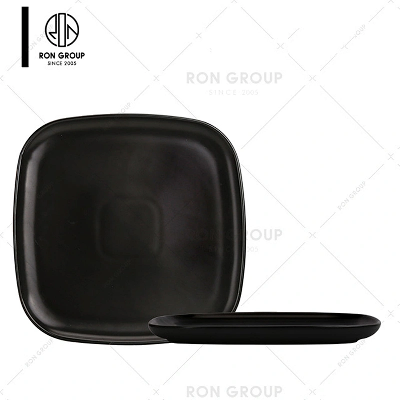 Black Binaural Restaurant Convenient Dinner Soup Bowls