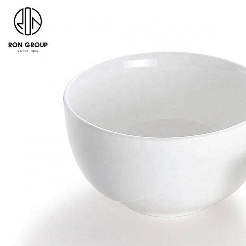 Fine White Porcelain Airtight Leakproof Serving Dinnerware Ceramic Bowl