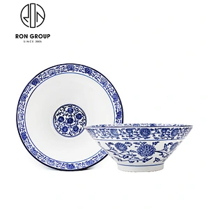 Wholesale Restaurant Blue And White Porcelain Bowl