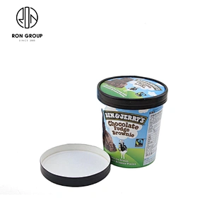 Restaurant supplier disposable custom printed 100% Disposable Eco-friendly ice cream cup