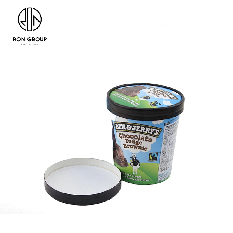 Restaurant supplier disposable custom printed 100% Disposable Eco-friendly ice cream cup