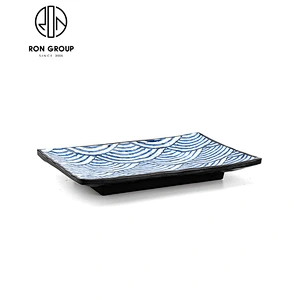 Ceramic shallow bowl with color for restaurant