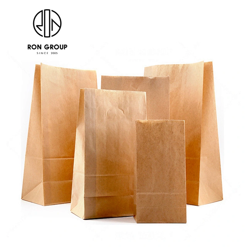 Custom Food Packaging Brown Craft Kraft Paper Bags