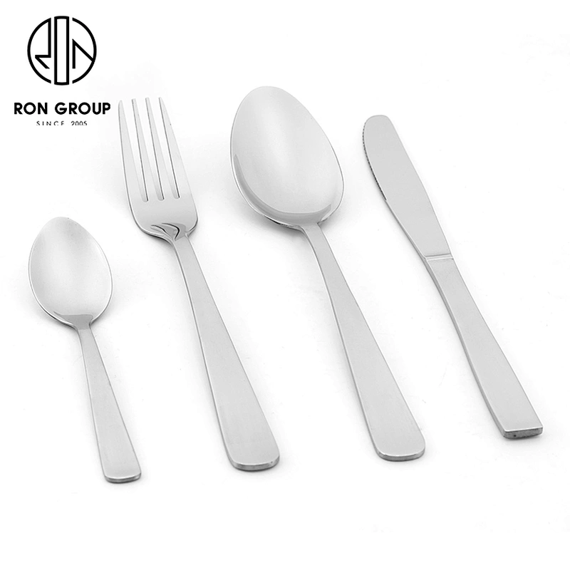 Wholesale Restaurant Coffee Shop Customize Stainless Steel Metal Cutlery Set
