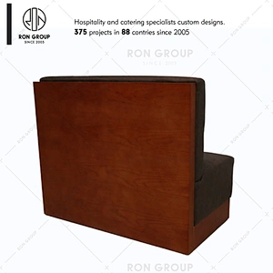 Custom cafe furniture single sided restaurant sofa booth seating