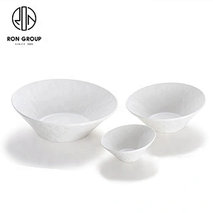 Factory Direct Sales Upscale Ceramic Customized White Buffet Bowl