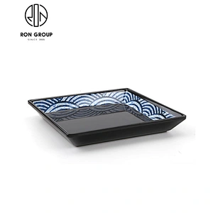 Japanese Style Melamine Square Plate For Restaurant