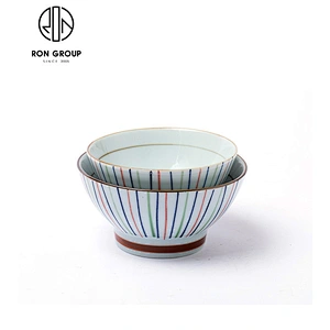 Wholesale Restaurant 9 Inch Ceramic Soup Bowl Noodle Bowl