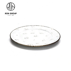 Good Quality Flat Round Lightweight Restaurant Dinner Snack Plate