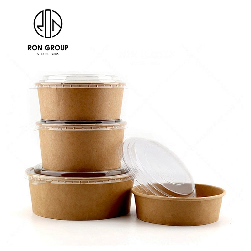Wholesale Custom Logo Disposable Take Away Packaging Paper Salad Box
