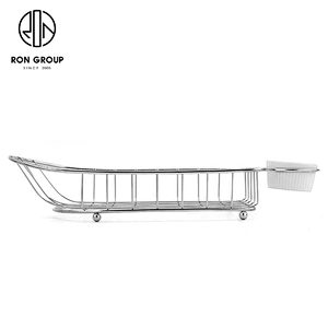 New Style Wire Iron Stainless Steel Boat-Shape Basket With Dip Dishes