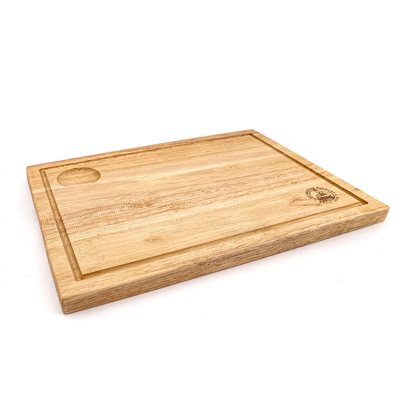 Wholesale Restaurant Custom Logo Carving Oak Wooden Rectangle Serving Board