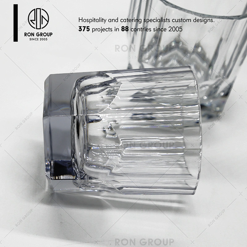 Wholesale High Grade Pc Materials Transparent Octagonal Beer Cups