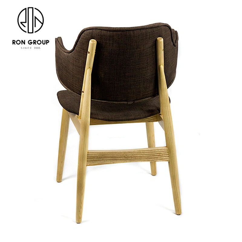 Nordic Restaurant Wooden Furniture Armrest Chairs Set Dining Room
