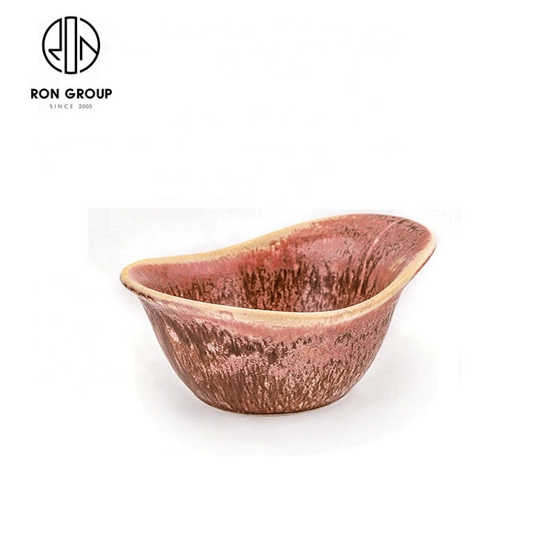 Wholesale 0.22KG Ceramic Kiln Powder Salad Bowl For Restaurant