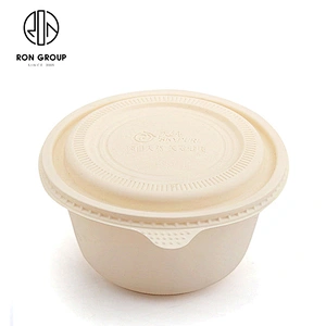 Customized Disposable Cornstarch Corn Take Away Food Packing Bowl Box
