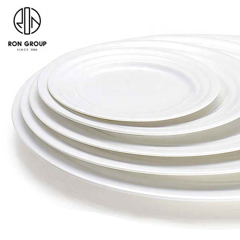 Custom Wholesale Retail Ceramic Shallow Dish For Restaurant