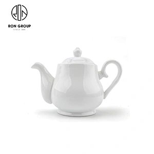 Europe Style Concise Design Wedding Used Coffee Porcelain Tea Pot With Lid