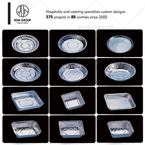 Factory Price Rectangular Disposable Aluminum Foil Container