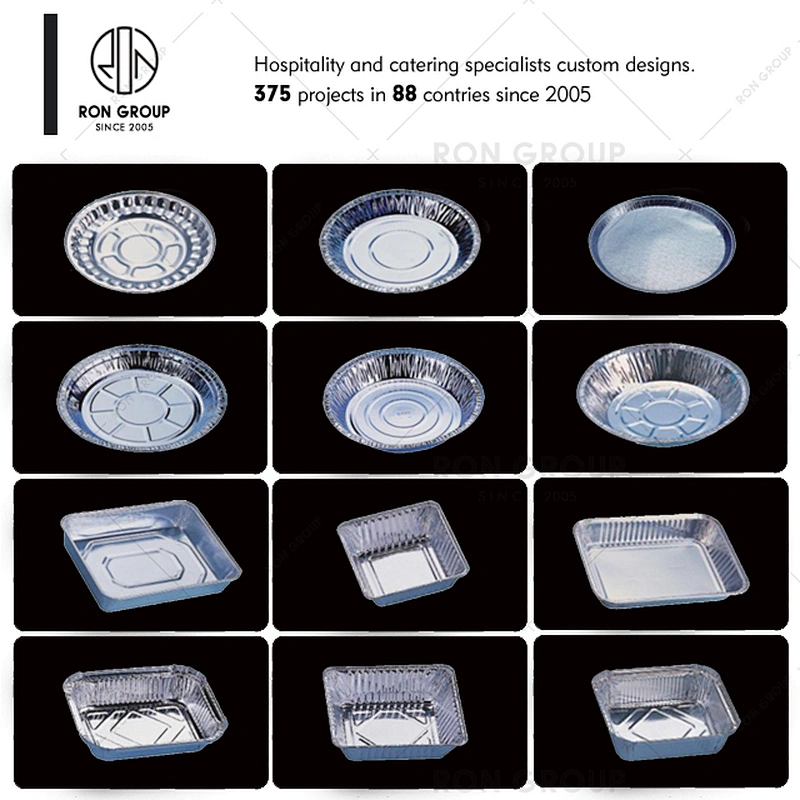 Factory Price Rectangular Disposable Aluminum Foil Container