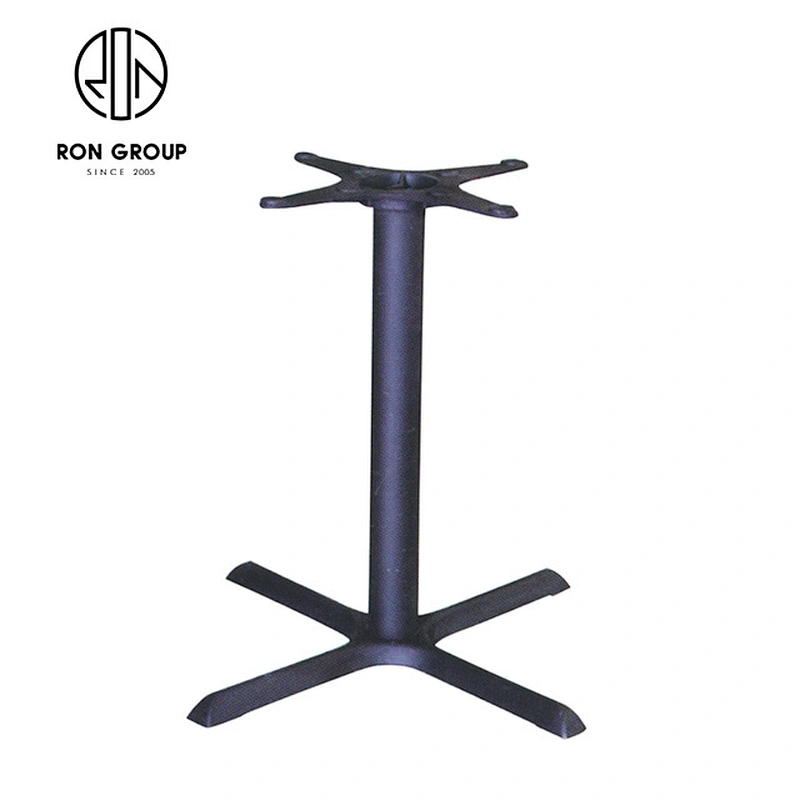 2019 model design  Black casting iron metal table base legs  with square base