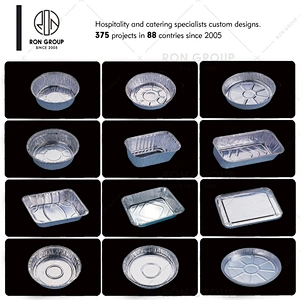 High Quality Disposable Microwave Pie Pans Aluminium Foil Container