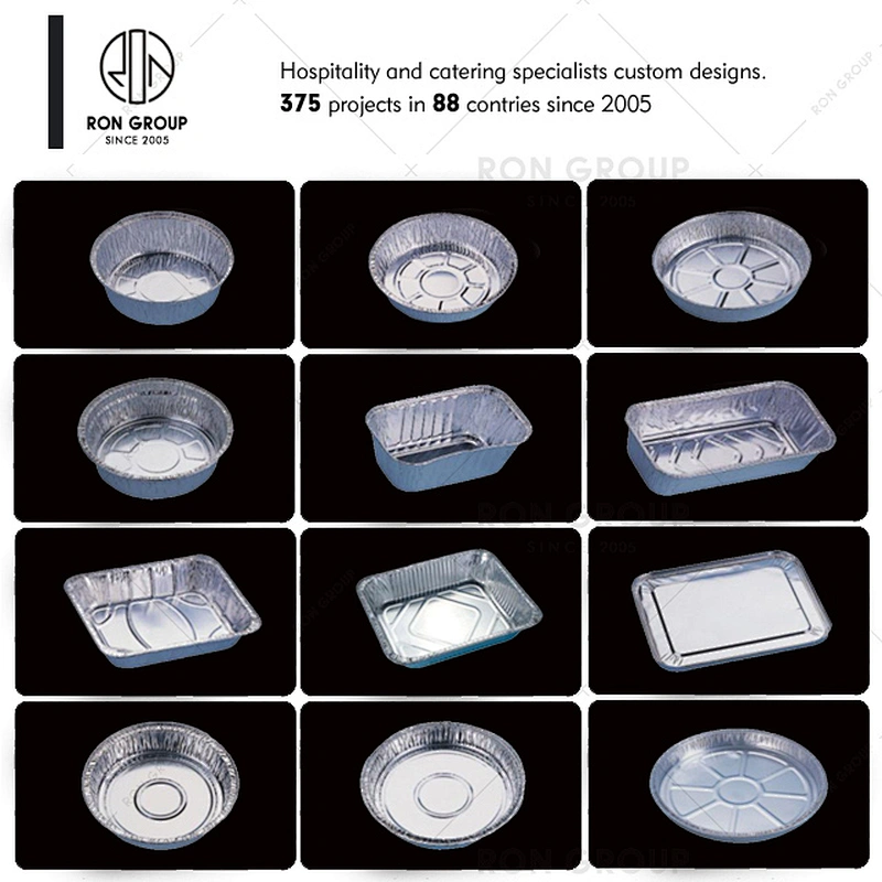 High Quality Disposable Microwave Pie Pans Aluminium Foil Container