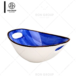Beautifully Restaurant Household Non Slip Rice Ceramic Bowls