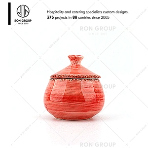 Orange Porcelain Dining Plate for Restaurant Hotel Cafe
