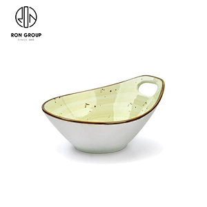 Restaurant Use Dinnerware Snack Plate Creative Small Sauce Dish With Hole