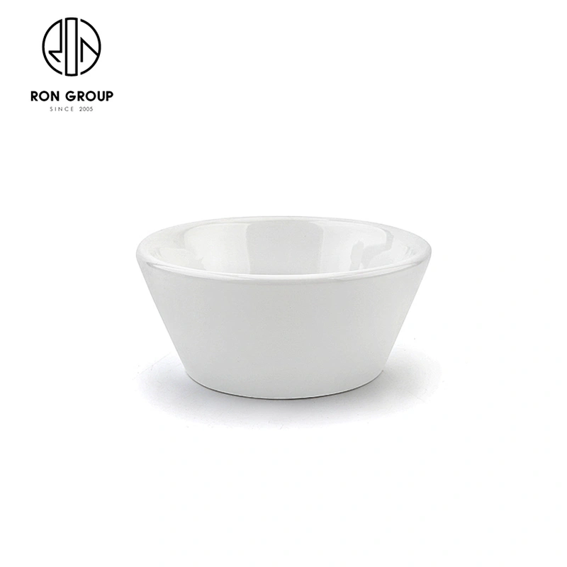 Restaurant Household Cereal Oatmeal Serving Salad Bowls Round Porcelain Dinner Bowl