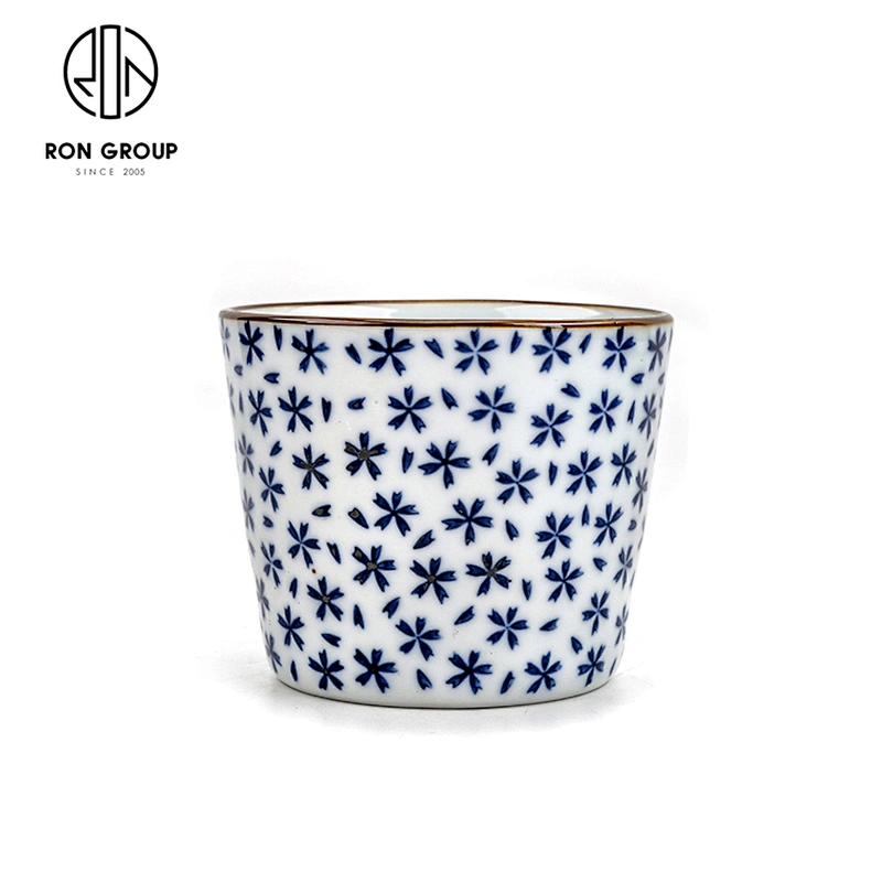 Customized Creative Eco Friendly 200ml No Handle Ceramic Tea Porcelain Water Cup
