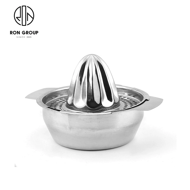Kitchen Tools Stainless Steel Manual Fruits Squeezer Juicer Bowl