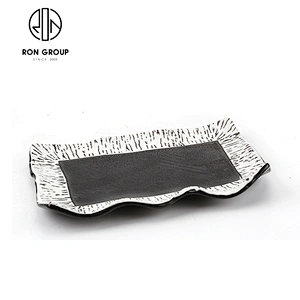 Nordic Style Restaurant Dinnerware Rectangular Ceramic Food Plate