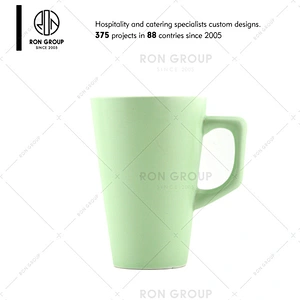 Green Ceramic Coffee Cup For Coffee Shop