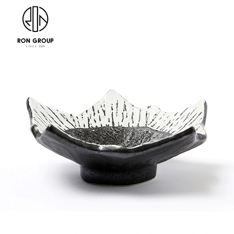 Unique Design Salad Fruit Soup Noodle Bowl Ceramics Irregular Bowl