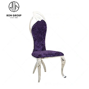 High quality stainless steel leather restaurant chair