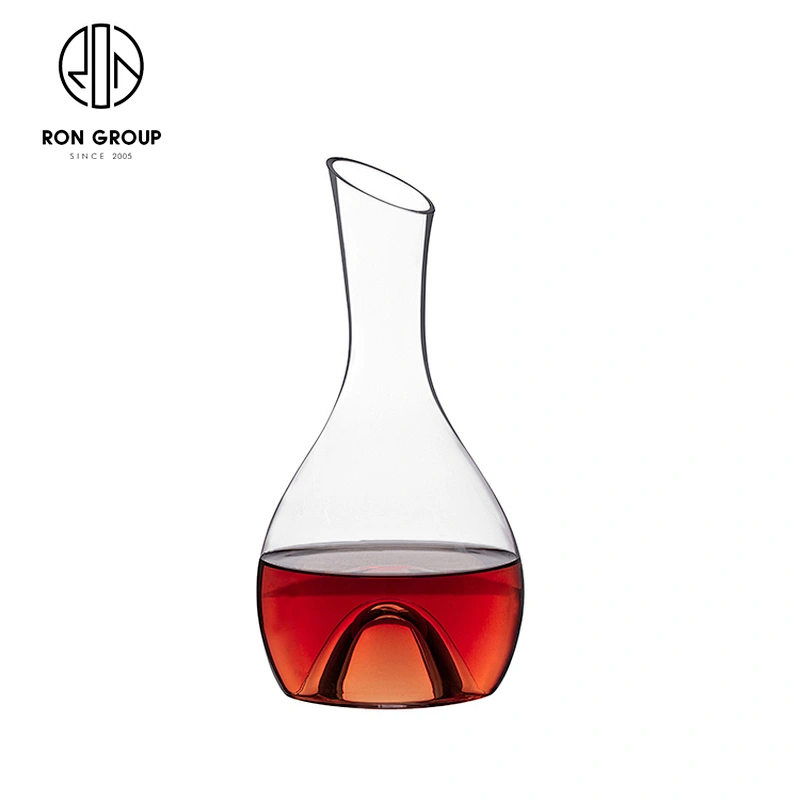 Eco-Friendly Restaurant 1600ML Handmade Lead Free Glass Decanter Crystal