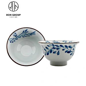 Japanese Restaurant 4.5 Inch Ceramic Soy Sauce Bowl With Handle
