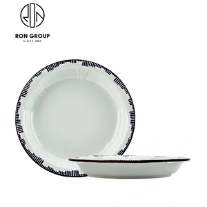 Unique Square Shape 8 Inch Porcelain Dinner Plates