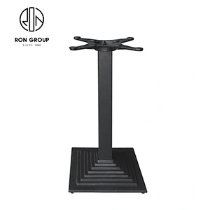 Foshan square ladders iron bar table base marble metal furniture legs