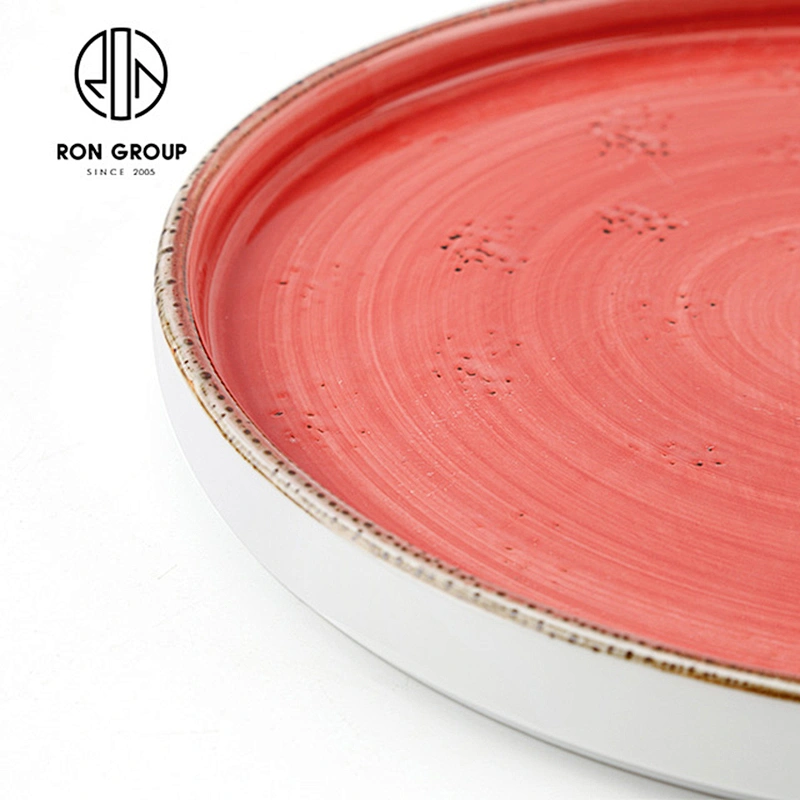 Wholesale Not Fragile Round Plate Luxury Restaurant Dinnerware