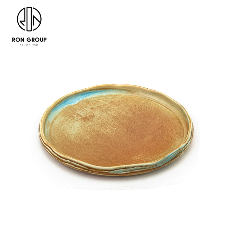 Hotel Hot Selling Ceramic 10.25 Inch Dinnerware Lace Round Plate
