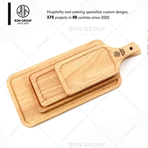 Restaurant Custom Logo Round Pizza Wood Cutting Board